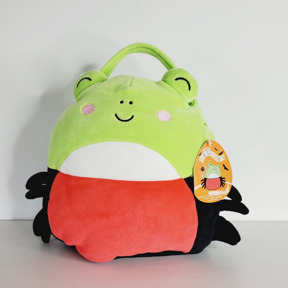 NWT Squishmallows Original Wendy the Spider Frog Treat Pail Ultrasoft Official